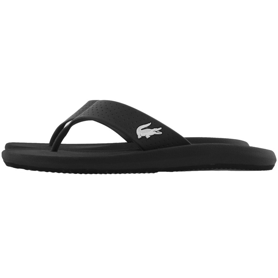 Alternative Image for ProductLacoste Croco Flip Flops Black2